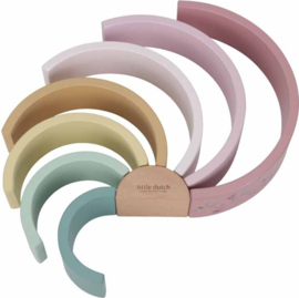 Little Dutch Houten Regenboog Fairy Garden met of zonder naam & geboortedatum
