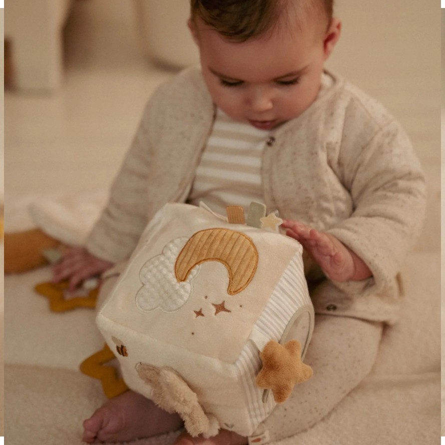Little Dutch Pluche Activiteiten Kubus Newborn met of zonder Naam