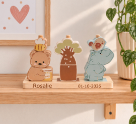 Jollein Houten Stapeltoren Jollies met of zonder naam & datum
