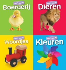 Baby's eerste woordjes stoffen boekjes