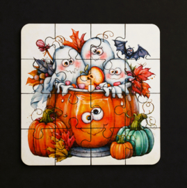 Puzzel Spooky Pumpkin nr.2 16 stukjes