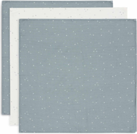 Jollein Hydrofiel luiers Twinkling Sea Green 3 pack met of zonder naam