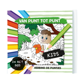 Van punt tot punt in het bos