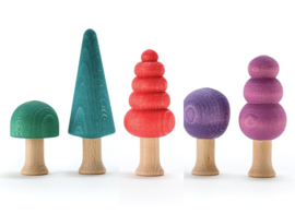 Houten Mini Bomen set 2