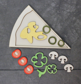 Vulvorm - Educatieve Pizza met speelmaterialen