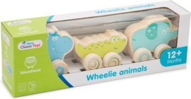 New Classic Toys Wheelie Safari dieren met of zonder naam & geboortedatum