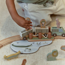 Little Dutch Treinset Safari Friends met of zonder naam