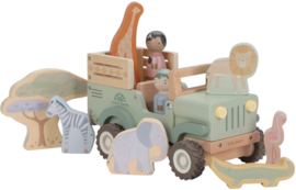 Little Dutch houten Auto met Dieren evt. met naam