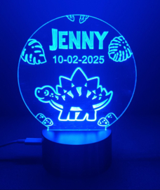 Lamp Stegosaurus met Naam en  of Geboortedatum