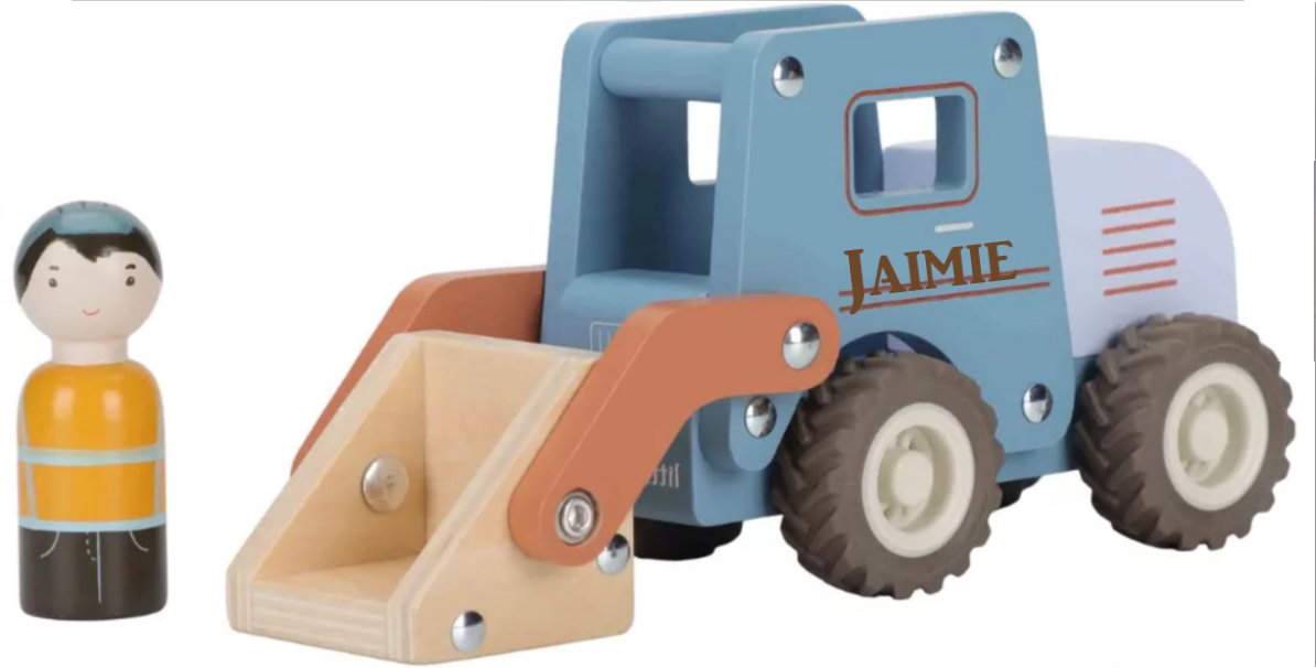 Little Dutch houten Bulldozer met of zonder naam
