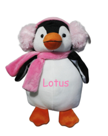 Pluche Pinguin Roze met of zonder naam
