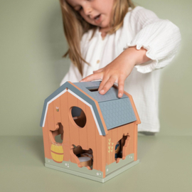 Little Dutch  houten vormenstoof Little Farm met of zonder naam & geboortedatum