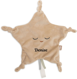 Jollein knuffel / speendoekje little star biscuit met of zonder Naam