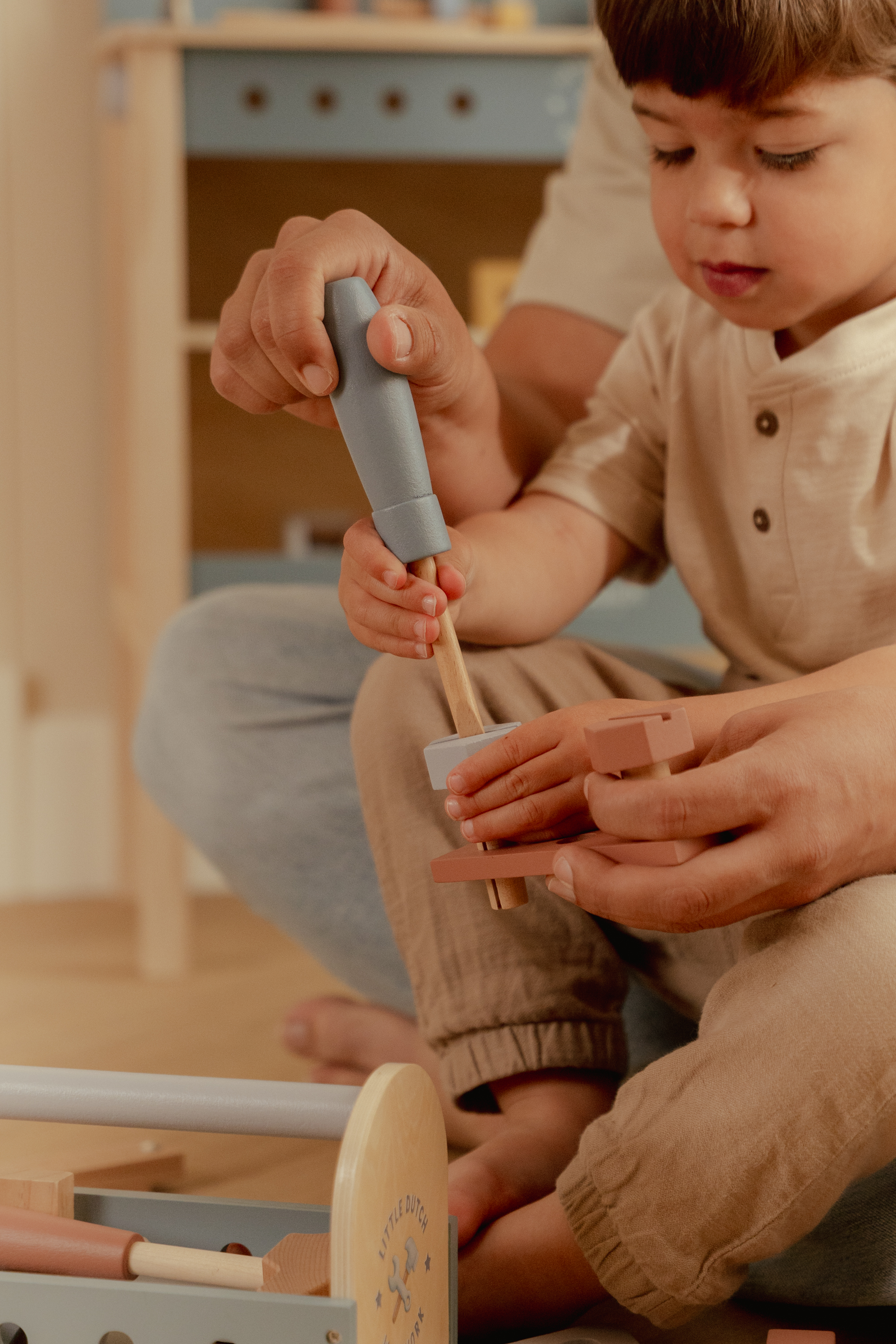 Little Dutch houten Gereedschapskist met of zonder naam & geboortedatum