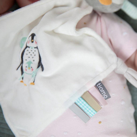 Knuffeldoekje Lou-Lou de Pinguin met of zonder naam