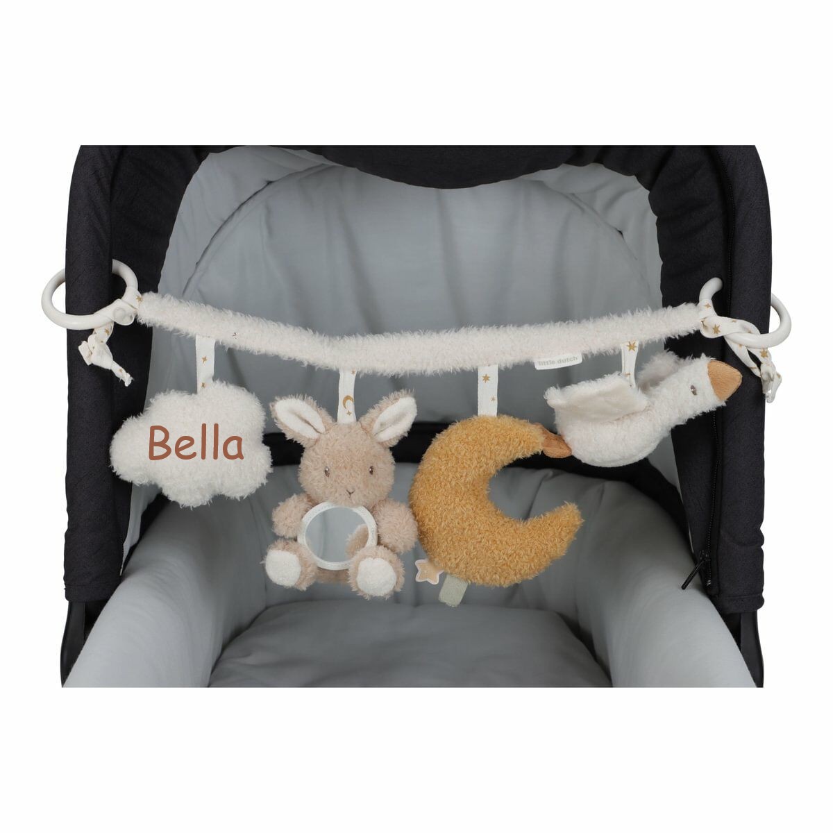 Little Dutch Wagenspanner Newborn Naturals Pluche met of zonder Naam