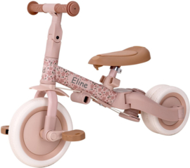 Little Dutch 4 in 1 Driewieler met Duwstang Roze met of zonder Naam