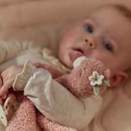 Little Dutch Knuffel-Speendoekje Flamingo met of zonder Naam