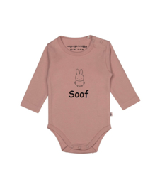 Nijntje Romper roze met lange mouw met of zonder naam