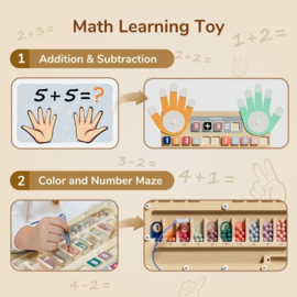 Topbright educatief speelbord Tellen & Rekenen met of zonder naam