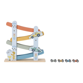 Little Dutch Autobaan Blauw met of zonder geboortegegevens