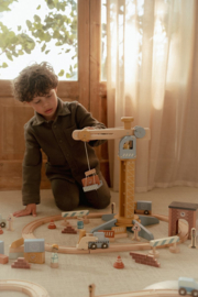 Little Dutch Houten Hijskraan set met of zonder Naam