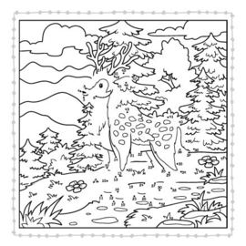 Van punt tot punt in het bos