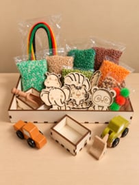 Sensory Play Box Safari evt. met naam