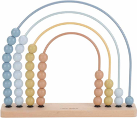 Little Dutch telraam regenboog blauw met of zonder Naam & Geboortedatum