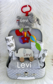 Gevuld Koffertje Olifant met of zonder naam