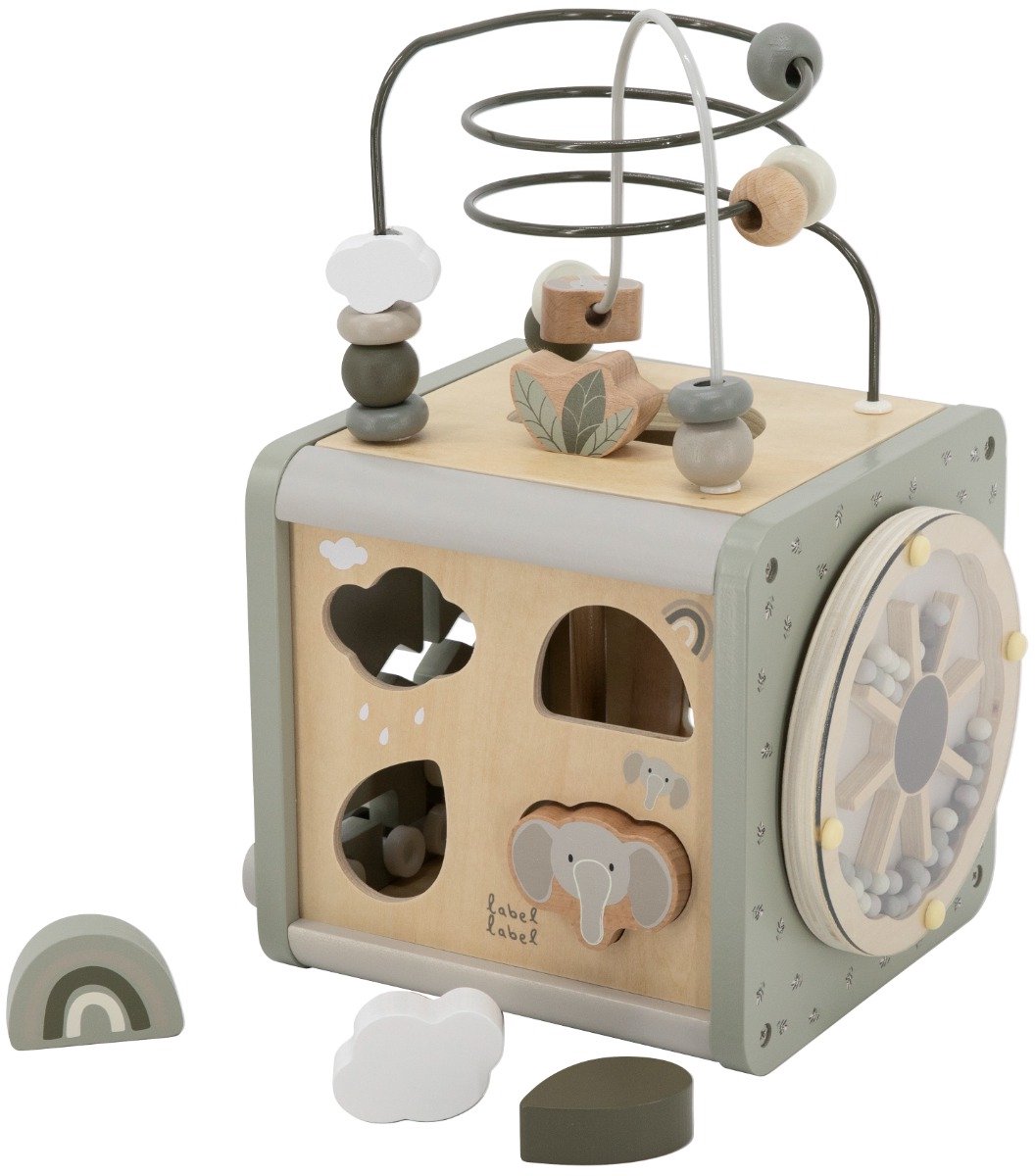 Label Label ActiviteitenKubus Olijf met of zonder Naam & Geboortedatum