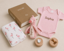 Gevuld Memory Boek Little Dutch Flamingo met of zonder Naam
