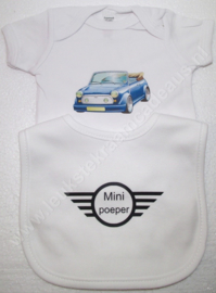 Motor mini poeper en Baby`s eerste rijbewijs