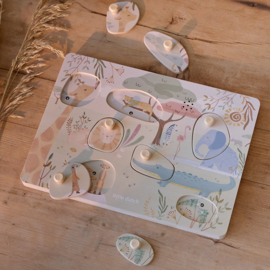 Little Dutch Geluidenpuzzel Safari Friends evt. met Naam