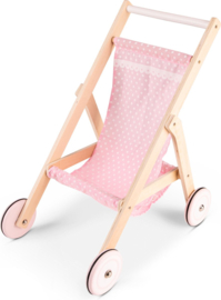 New Classic Toys houten poppenbuggy met of zonder Naam