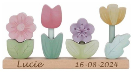 Little Dutch Stapelaar Bloemen met of zonder Naam & Geboortedatum