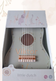 Little Dutch Houten Gitaar Safari Friends Groen evt. met Naam