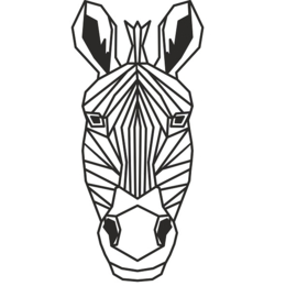 Geometrische Zebra