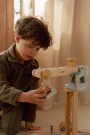 Little Dutch Houten Hijskraan set met of zonder Naam