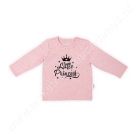 Jollein Shirt lange mouw Speckled pink met of zonder naam of tekst