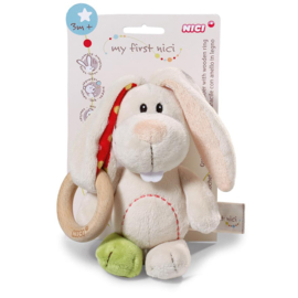 Nici Konijn Houten Bijtring - Rammelaar
