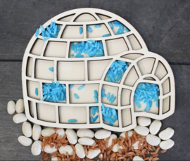Sensory Play Box Winter Wonderland evt. met naam