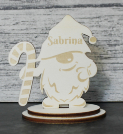 Naambordje tafelindeling Gnome met naam