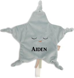 Jollein knuffel / speendoekje little star sea green met of zonder Naam