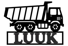 Kiepwagen met naam