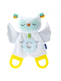 Infantino knuffeldoekje uil, glow in the dark