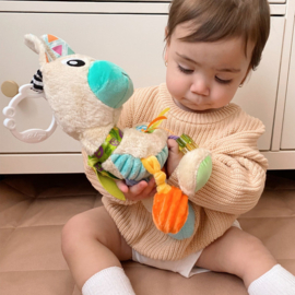 Playgro sensory friends lupe lama buggyspeeltje