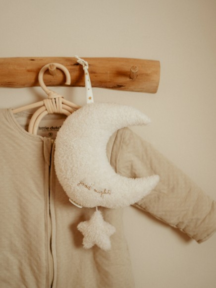 Muziekdoosje Maan Newborn Naturals met of zonder naam