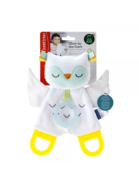 Infantino knuffeldoekje uil, glow in the dark