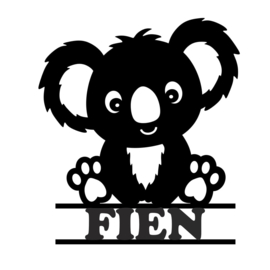 Houten Koala met naam